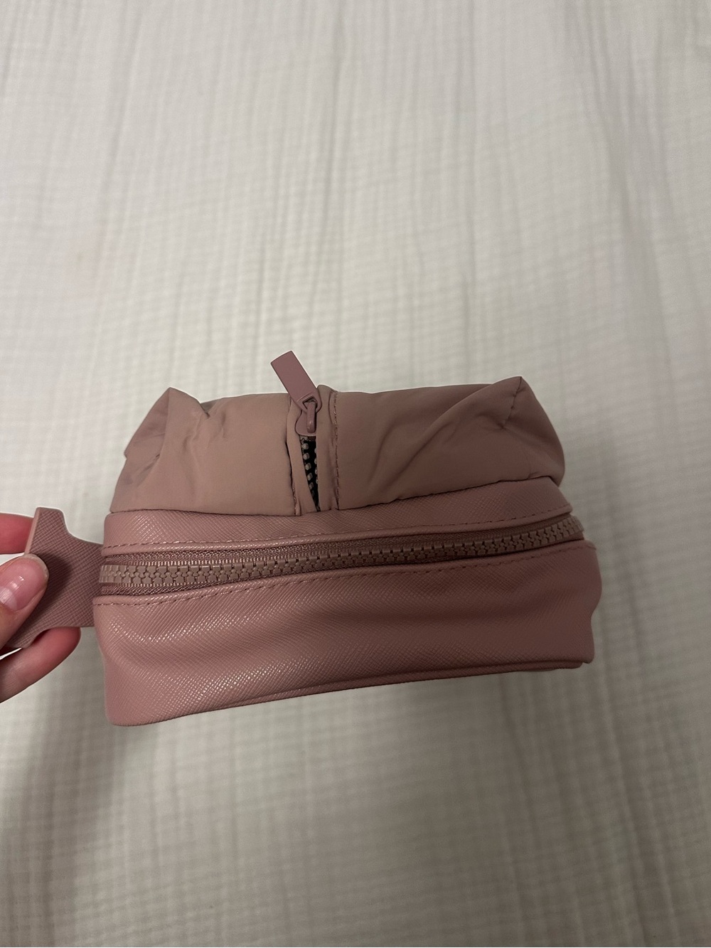 Rare Beauty Puffy Toiletry Bag in Mauve - Picture 8 of 10